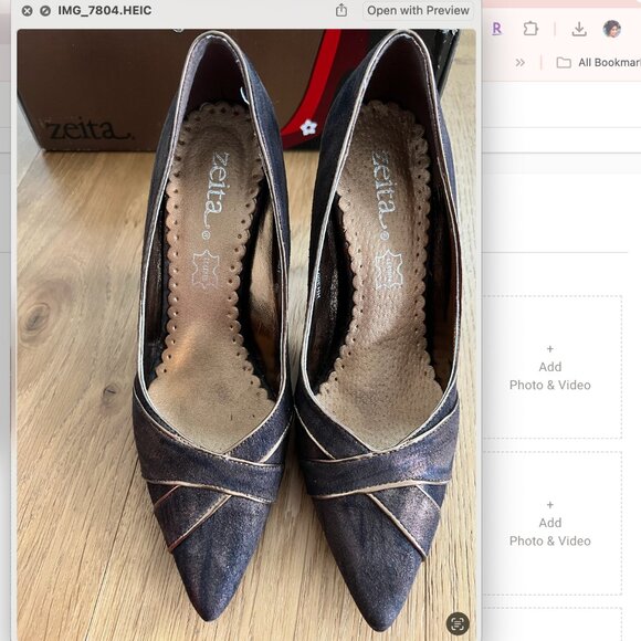 Stunning metallic brown/gold stilletos size 6-6.5 - Picture 4 of 4